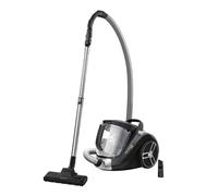 Rowenta Aspirateur sans sac, Capacité 2,5 L, Compact, Haute filtration, Tête d'aspiration ultra performante, Facile à vider, Compact Power XXL RO4825EA, Noir