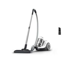 Rowenta Aspirateur sans Sac, Moteur Basse consommation, Puissance 900 W, Format Compact, Haute Filtration, Rayon d'action de 7,6 m, Swift Power Cyclonic Blanc RO2917EA