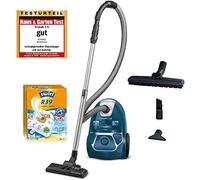 Rowenta Aspirateur ultra silencieux 750 W = 2000 W avec sac, filtre hygiénique, embout pour parquet - Bleu avec sac Swirl Bodenstaubsauger bleu