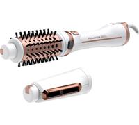ROWENTA Brush Activ Ultimate Care CF9720, Brosse à air chaud, chaud, boutons, barre de défilement, cheveux secs/mouillés, 80 °C, cuivre, blanc