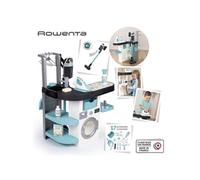 Smoby -Rowenta Wash & Clean Buanderie - Jouet d'Imitation Ménage - Aspirateur et Machine à Laver - Fonctions électroniques - 17 Accessoires - A Partir de 3 Ans - Fabrication Française