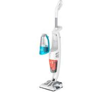 Rowenta Clean & Steam Multi RY8544WH aspirateur balai et balai électrique Sans sac 0,5 L 1700 W Blanc, Bleu, Nettoyeur vapeur