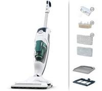 ROWENTA Clean&Steam Revolution Nettoyeur vapeur - Aspire, nettoie en meme temps - Elimine 99,9% des bactéries RY7757WH blanc G