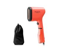 Rowenta Pure Pop DR2022 Fer à repasser vertical portable à vapeur, utile pour repasser et désinfecter vos bouts, avec système réversible, chauffage rapide, puissance 1300 W, couleur rouge corail