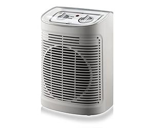 Rowenta Instant Comfort Aqua, chauffage d'appoint, SO6510 | Chauffe rapide, silencieux, Réglages personnalisables, Format compact, Protection contre la surchauffe, Couleur: Gris/Blanc