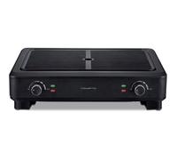 Rowenta - KG900812 - Grille de cuisson sans fumee - 70% moins d'odeurs - 2 zones de cuisson independantes - 2 000 W - Noir