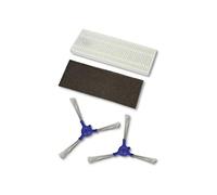 Rowenta Lot de 2 brosses latérales et 2 filtres de rechange, Accessoires pour aspirateurs robot Explorer 20 et Explorer 40 ZR720001