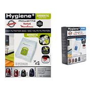 Rowenta Lot de 4 sacs aspirateur Hygiène+ Aromatic Fleur de cotton, Compatibles aves les aspirateurs traineaux & Lot de 4 sacs Hygiène+, Compatibles avec les aspirateurs traineau Compact Power