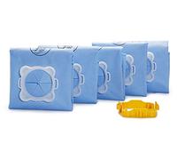 Rowenta Sacs aspirateur Wonderbag Original WB406120 - Lot de 5, adaptateur breveté universel, bleu