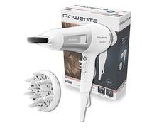 Rowenta Sèche-cheveux POWERLINE CV5930F0 - Ionique, 6 réglages - Blanc/Argent