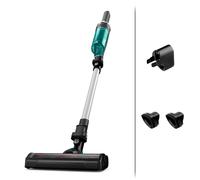 Rowenta RH1127 Aspirateur-balai 2 en 1 Batterie Sec Sans sac 0,4 L Bleu, Aluminium