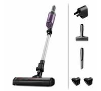 Rowenta RH1129 Aspirateur-balai 2 en 1 Batterie Sec Sans sac 0,4 L 100 W Violet, Aluminium