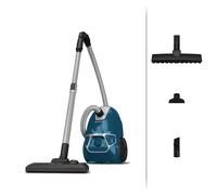 Rowenta RO3950 Aspirateur avec Sac Compact Power (énergie 3 x AAA Classification, 750 W = 2000 W, 3, 0L, Indicateur de Niveau de poussière, Brosse de Sol, Brosse de parquet)