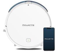 ROWENTA RR7267WH Aspirateur Robot X-Plorer Série 40, Laveur, Autonomie 2h30, Sols durs, Animaux, Wifi, Compatible Alexa Google