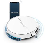 Rowenta RR7437.GYRO X-Plorer Series 60 Robot Vacuum Cleaner, Only 6 cm High, Central Brush, Systematic Cleaning Thanks to Gyroscope, Control via App,
