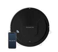 Rowenta RR8225 X-Plorer Série 45 Robot Aspirateur avec Capteurs Infrarouges, Action de Nettoyage 3 en 1, 2 Brosses Latérales, 3 Modes, Compatible Assistants Vocaux, Noir pour Tapis