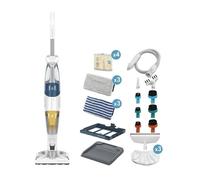 ROWENTA RY8561WH Clean&Steam Multi Nettoyeur vapeur 2 en 1, Nettoie, Aspire, Tous types de sols et surfaces, Nombreux accessoires
