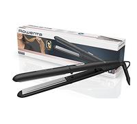 Rowenta SF1810 Express Style Fer à lisser | Deux températures (180 °C et 210 °C) | Revêtement céramique tourmaline | Plaques extra longues | Chauffage rapide | Système de verrouillage | Noir/argenté