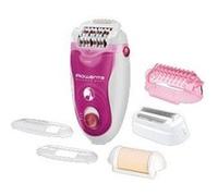Rowenta Épilateur SILENCE SOFT EP 5660 silencieux sans fil 24 pinces 40 min Blanc/Rose