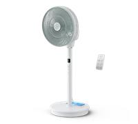 Rowenta Ventilateur Turbo Silence Compact 3D Nomad QV5050F0 – Silencieux, Batterie externe