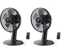 Rowenta Turbo Silence Extreme +, Ventilateur de table, Rafraîchissement intense, Silencieux, Économies d'énergie, VU2750F0 (Lot de 2)