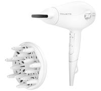 Rowenta Sèche-cheveux, Moteur hybride haute performance de 2400 Effiwatts, Booste le volume naturel des cheveux, Concentrateur fin de 8 mm, Diffuseur, Volumizer CV6130F0