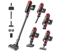 Rowenta X-Pert 6.60 Aspirateur Balai sans fil, Idéal pour les Poils D'animaux, Léger, Puissance 100W, Autonomie 45min, 2 Vitesses RH6878WO, Rouge