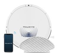 Rowenta X-plorer Série 45 RR8277 Robot Aspirateur Brosse Actif Motorisée 3 Modes de Navigation Système Aqua Power Capteurs Avancés Batterie Lithium ION Durable Autonomie 150 Min