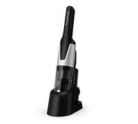 Rowenta X-Touch Aspirateur à main compact sans fil, Léger, Design moderne, Base de chargement avec support de rangement des accessoires AC9736WO Noir/Blanc