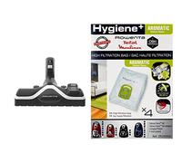 Rowenta ZR903801 Brosse Power Glide pour Aspirateurs Lot de 4 Sacs aspirateur Hygiène+ Aromatic Fleur de Cotton, Compatibles Aves Les aspirateurs traineaux