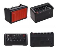 Rowin Electric Guitar Amp 15W Wireless BT Speaker Acoustic Guitar Amp with Tuning Function 8 Sound Effects 2200mAh Rechargeable Battery for Daily