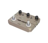 Rowin VSN Twin Looper Pédale D'Effet pour Guitare Électrique Loop Station Box 11 Modes de Jeu Entrée/Sortie Stéréo Enregistrement de 10 Minutes