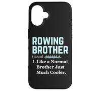 Rowing Brother Definition Funny Sports Retro Rowing Brother Coque pour iPhone 16
