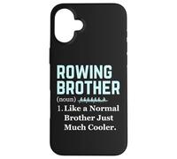 Rowing Brother Definition Funny Sports Retro Rowing Brother Coque pour iPhone 16 Plus