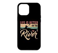 Rowing Canoë Kajak « Life is Better on The River » Coque pour iPhone 12 Pro Max