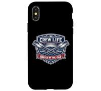 Rowing Crew Life United by The Oar Team Devise Rower Citation Coque pour iPhone X/XS