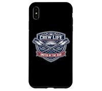 Rowing Crew Life United by The Oar Team Devise Rower Citation Coque pour iPhone XS Max