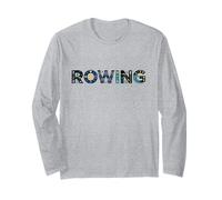 Rowing Life Team Women Men Crew Racing Graphic Regatta Manche Longue