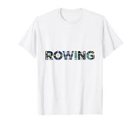 Rowing Life Team Women Men Crew Racing Graphic Regatta T-Shirt