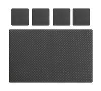 Rowing Machines Foldable, Treadmill Mat Set, Anti-Vibration Exercise Equipment Pad, About 10x10x0.5cm Noise-Reducing Floor Protector, Heavy-Duty Shock Absorption