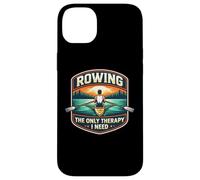 Rowing The Only Therapy I Need Row Crew Rower Citation Coque pour iPhone 14 Plus