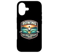 Rowing The Only Therapy I Need Row Crew Rower Citation Coque pour iPhone 17
