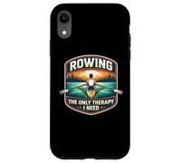 Rowing The Only Therapy I Need Row Crew Rower Citation Coque pour iPhone XR
