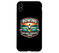 Rowing The Only Therapy I Need Row Crew Rower Citation Coque pour iPhone XS Max