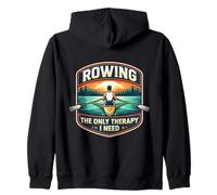 Rowing The Only Therapy I Need Row Crew Rower Citation Sweat à Capuche