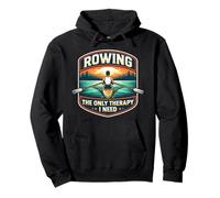 Rowing The Only Therapy I Need Row Crew Rower Citation Sweat à Capuche