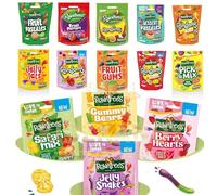 Rowntrees Lot de 5 sachets de pastilles de fruits, aléatoires, safari, gommes à fruits, presse-agrumes, Jelly Tots, Pick & Mix, Tropical Tots et beaucoup d'autres pochettes de partage (aléatoire)