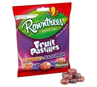 Rowntree's Lot de 8 sachets de pastilles de fruits rouges et noirs 150 g