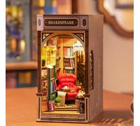 ROWOOD Book Nook Maquette Librairie, DIY Miniature House Diorama, Puzzle 3D Booknook Maison Miniature a Construire, Bibliothèque pour Noël Anniversaire Amoureux des Livres Cadeaux