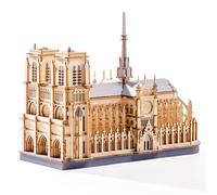 Rowood Casse-tête 3D pour adultes, architecture en bois à faire soi-même, kit de construction pour adultes, collection cathédrale Notre-Dame de Paris et château, anniversaire pour femmes et amis